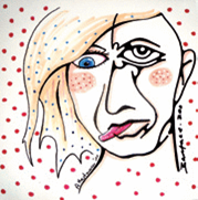 Bareface gemalt von Gee Vero und
                  Anke Hartmann