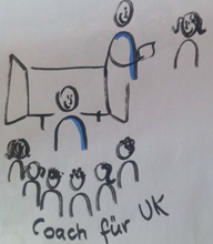 Zeichnung: "Coach für Unterstützte Kommunikation
(UK)"