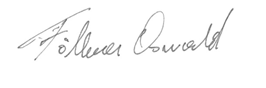 Unterschrift Oswald Föllerer